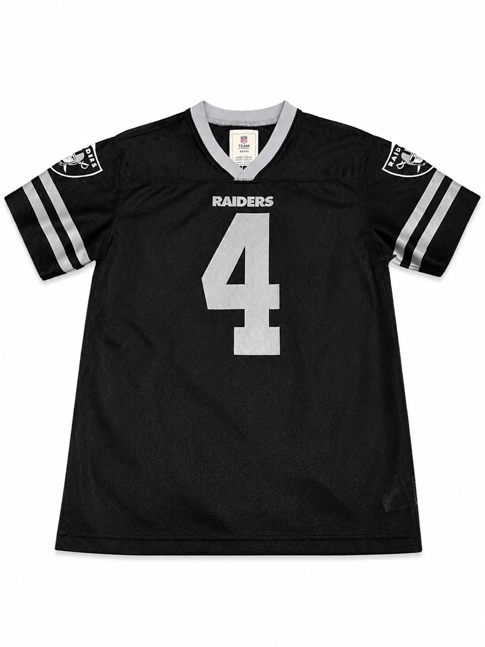 NFL Kids Black & Gray Raiders No.4 Football Jersey